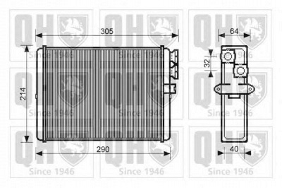 QUINTON HAZELL qhr2229 -  Теплообменник, отопление салона